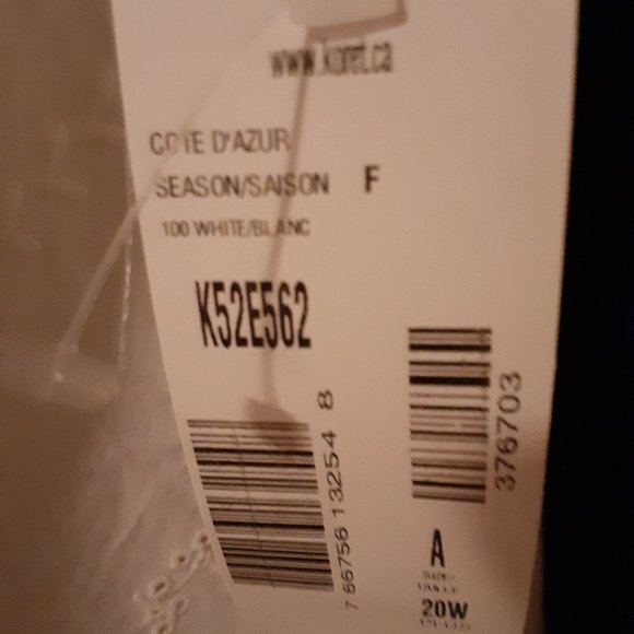 Blouse, White Eyelet, Koret, size 20, 3/4 sleeve - Picture 2 of 6